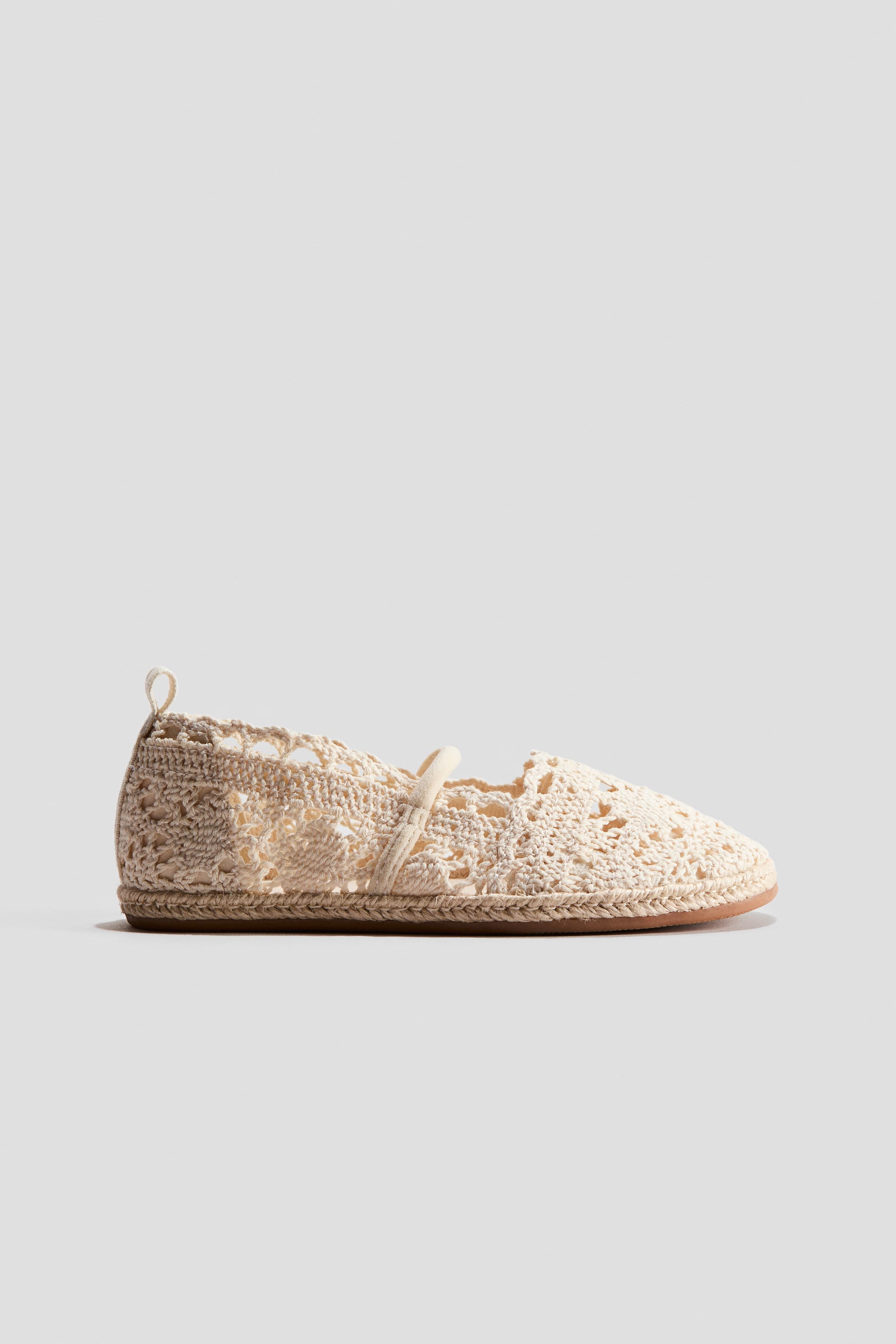 Хлопковые эспадрильи из плетеного материала