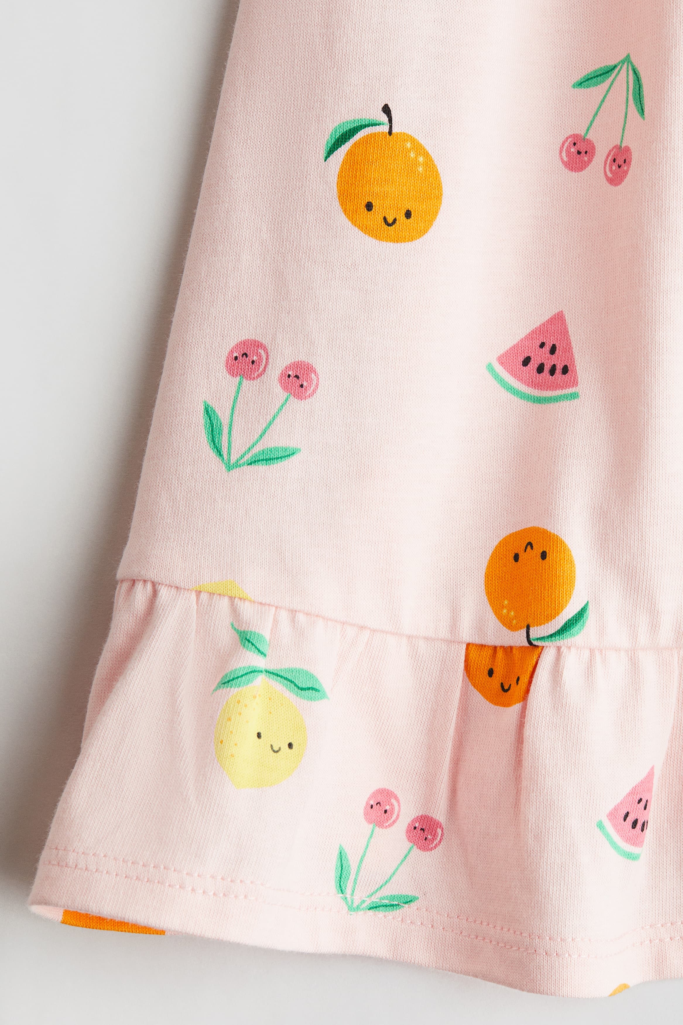 Хлопковое платье с принтом и квадратным вырезом: детали изделия