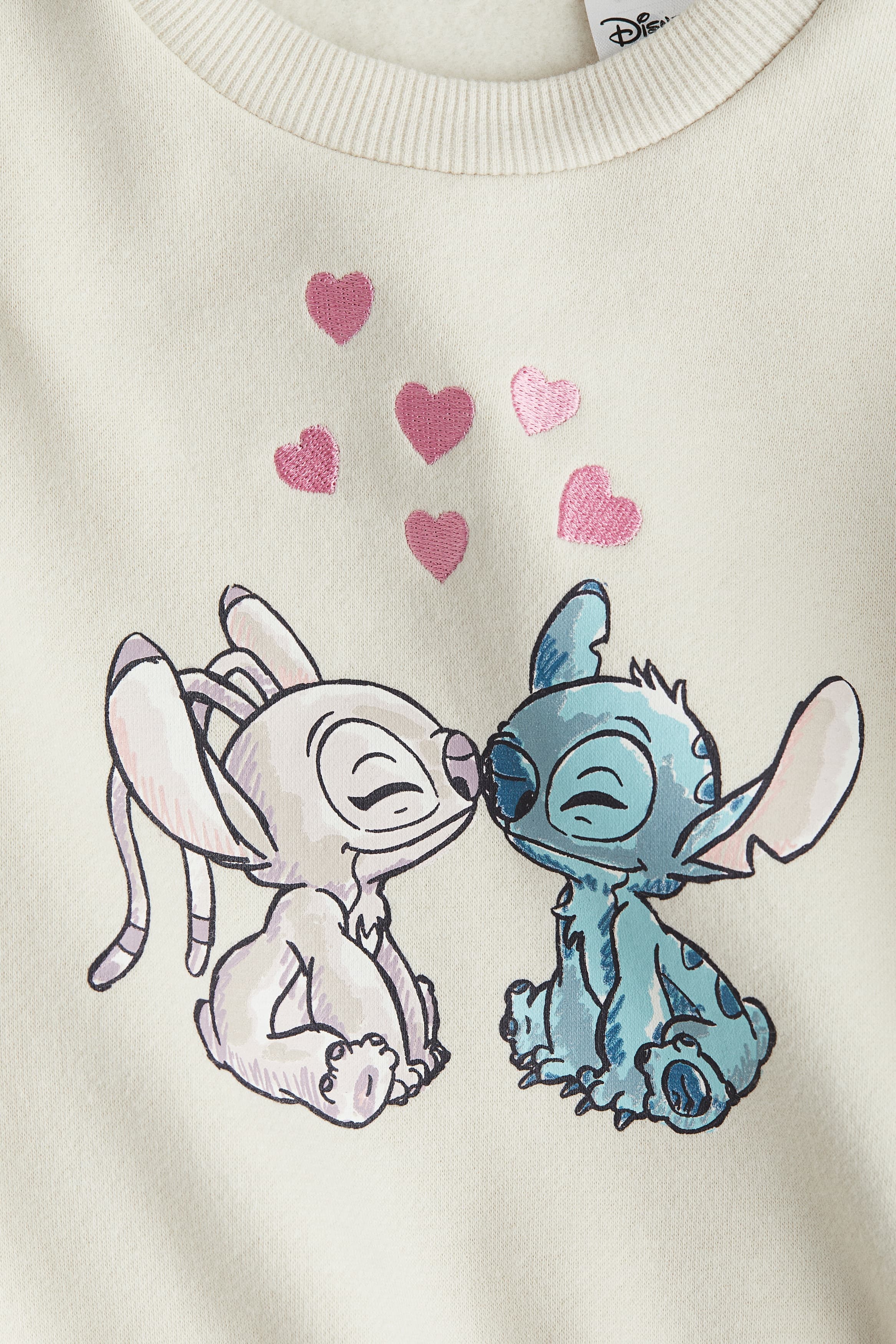 Хлопковый свитшот с принтом прямого кроя: детали изделия