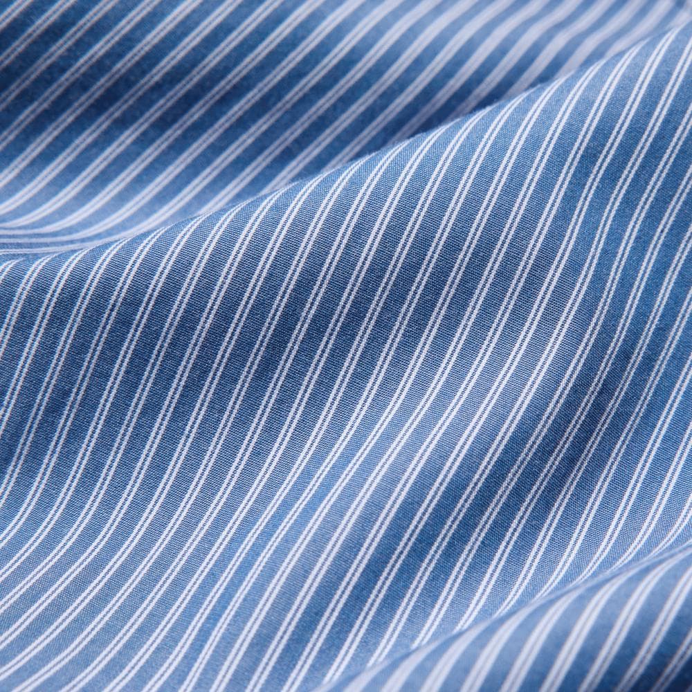 Хлопковая рубашка в полоску с длинным рукавом: особенности модели