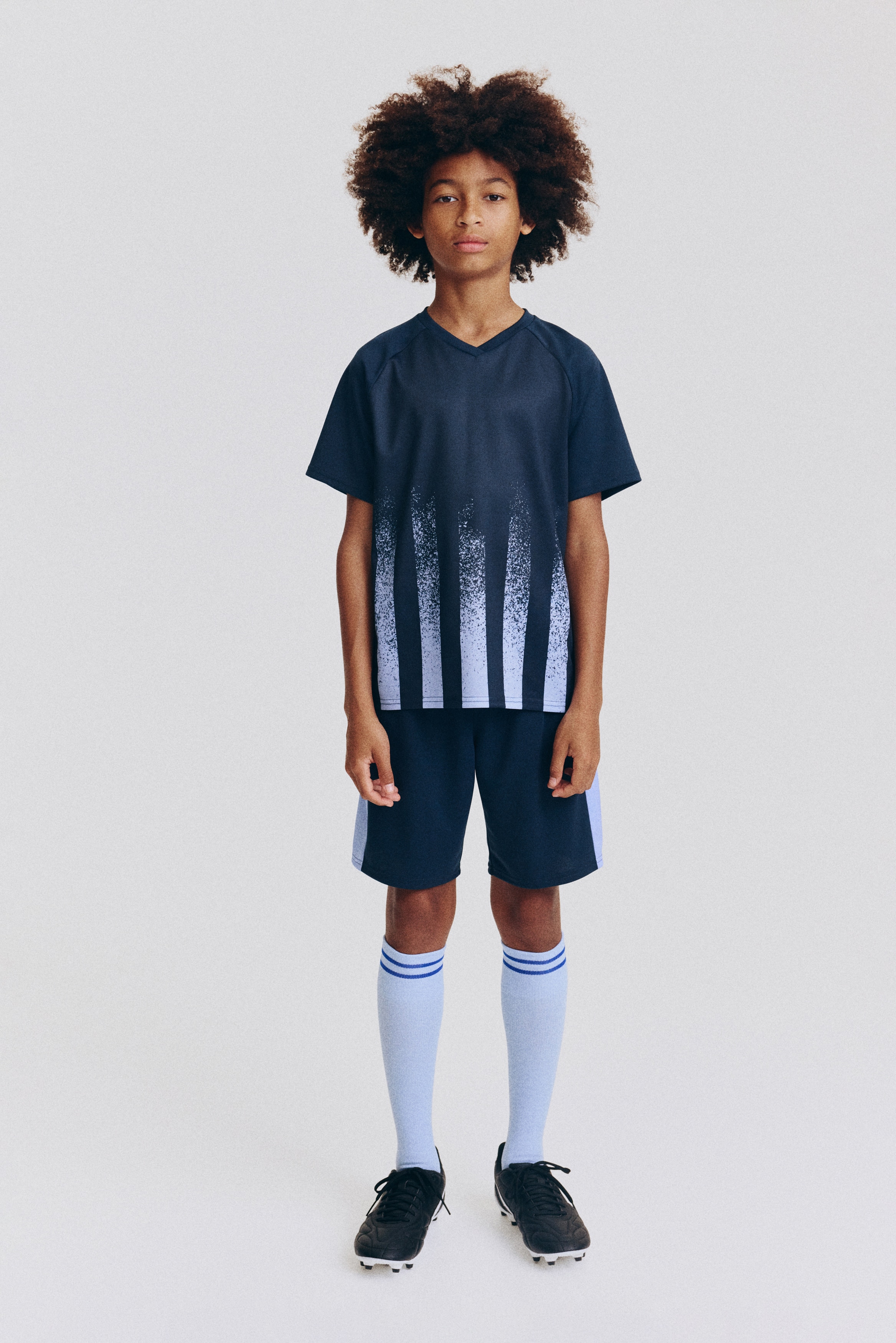 Комплект футболки и шортов с принтом