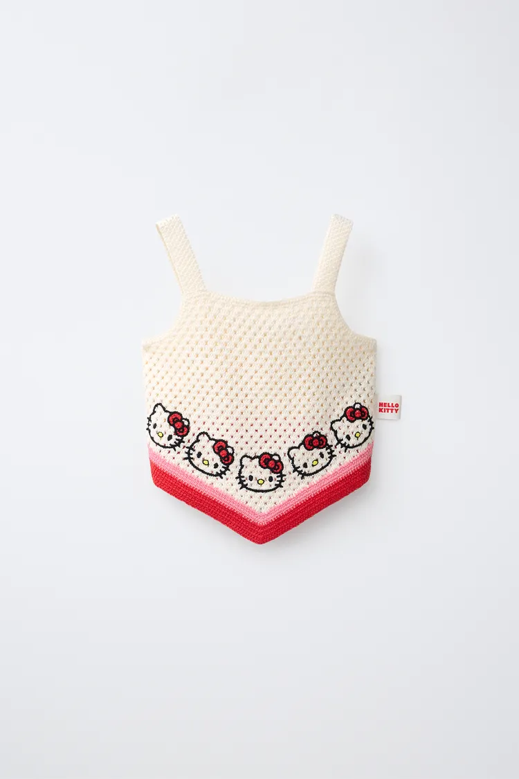 Топ кроше Hello Kitty